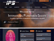 Tablet Screenshot of ips-planetarium.org